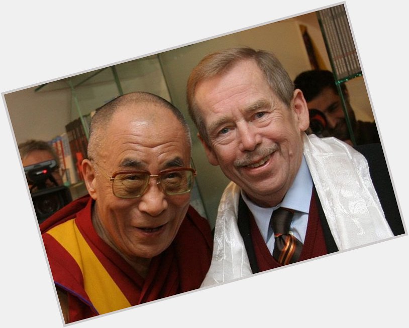  True friends. Happy birthday Vaclav Havel.      