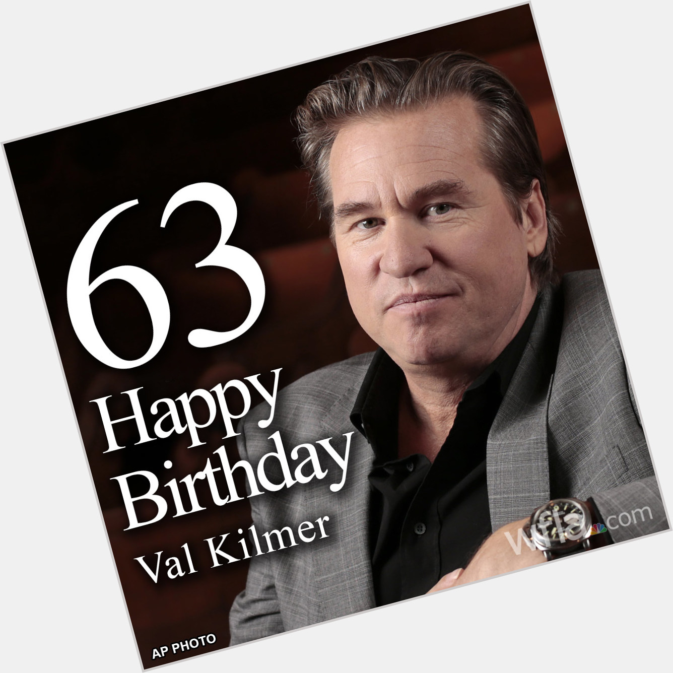 HAPPY BIRTHDAY VAL KILMER The \Top Gun\ actor turns 63 today!  