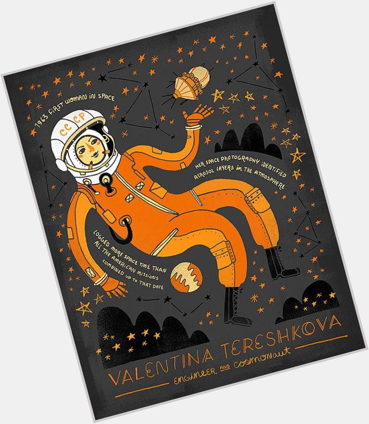 Happy 78th Birthday, Valentina Tereshkova, the first woman in space!  