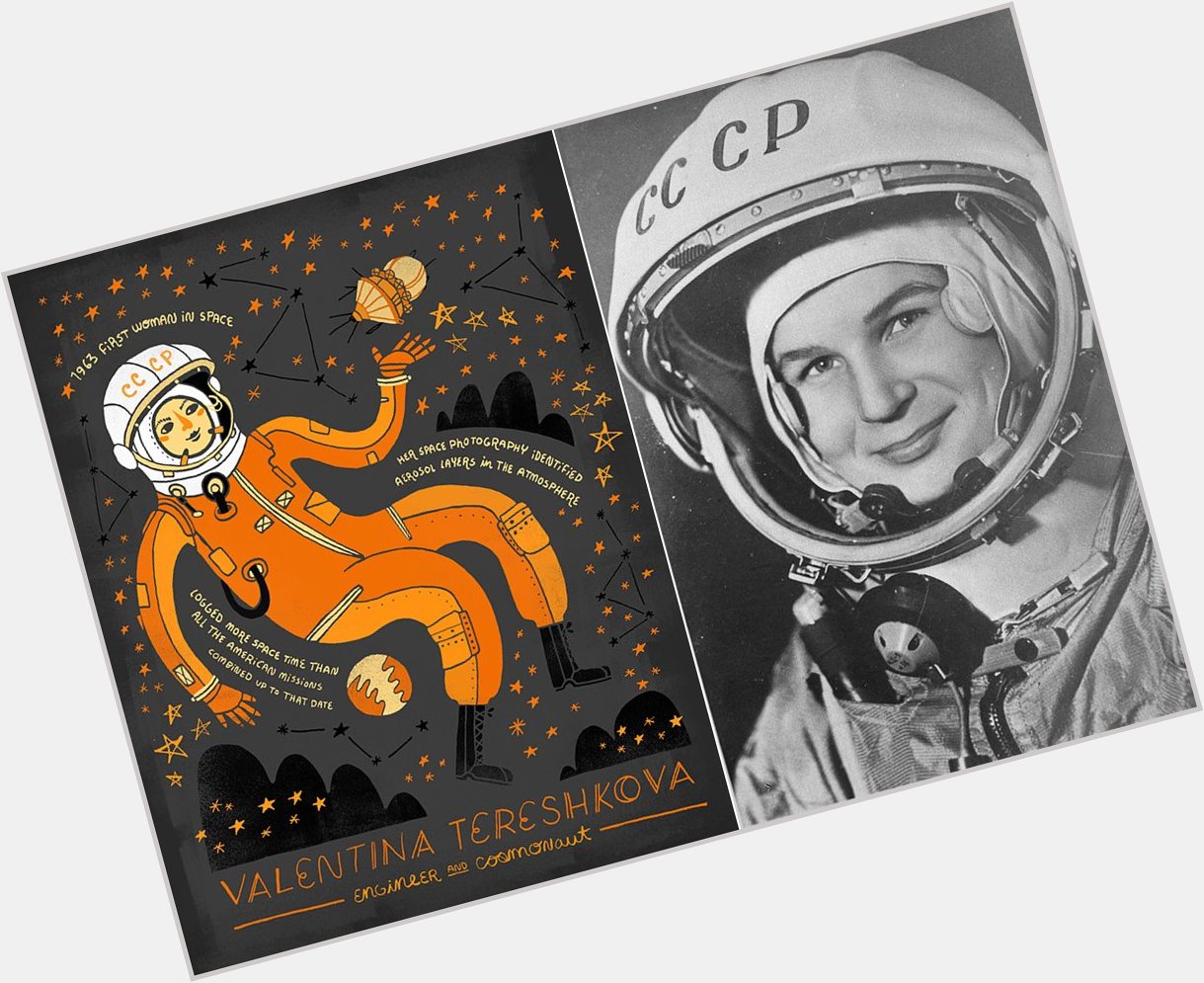 Happy birthday to cosmonaut Valentina Tereshkova, 1st woman in space  