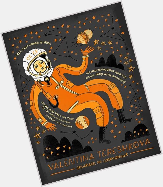 Happy birthday Valentina Tereshkova, the first woman to fly in space 