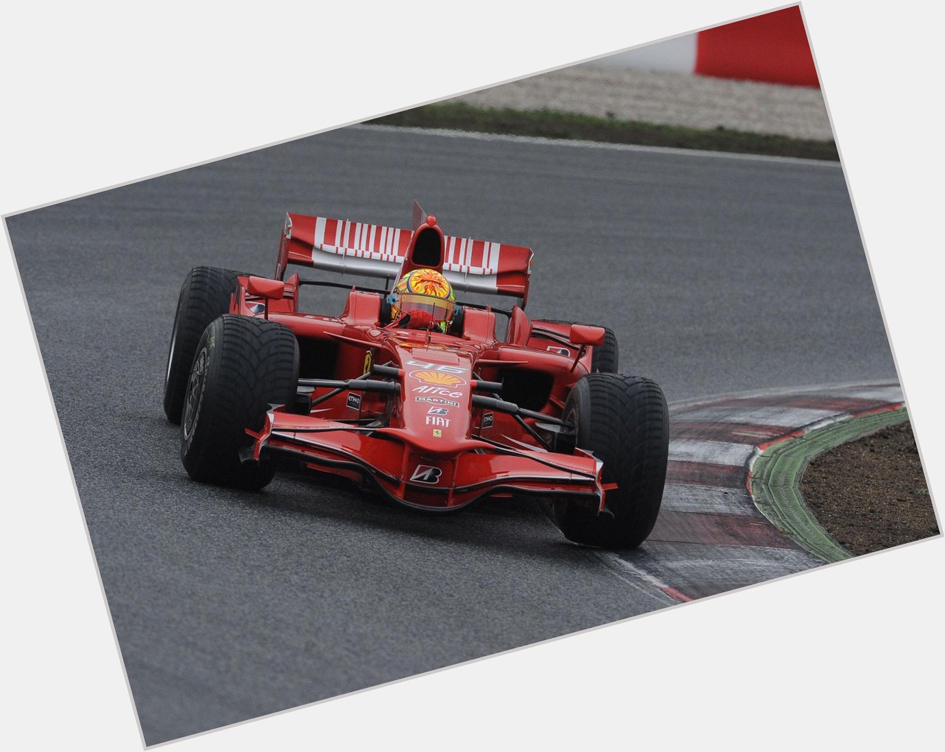 Happy Birthday to legend Valentino Rossi! Here he is testing a Ferrari in 2008  