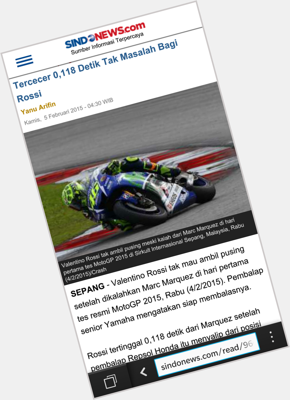Happy birthday valentino rossi. hopefully your world championship title that to 10 in MotoGP 2015 