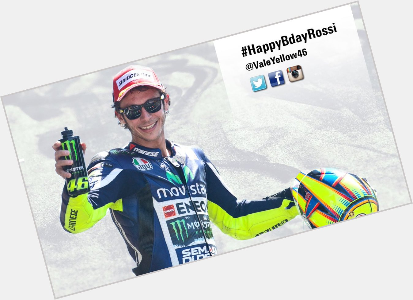 Happy Birthday Valentino Rossi VR46 Official! The 9 time World Champion turns 36 today! Use 