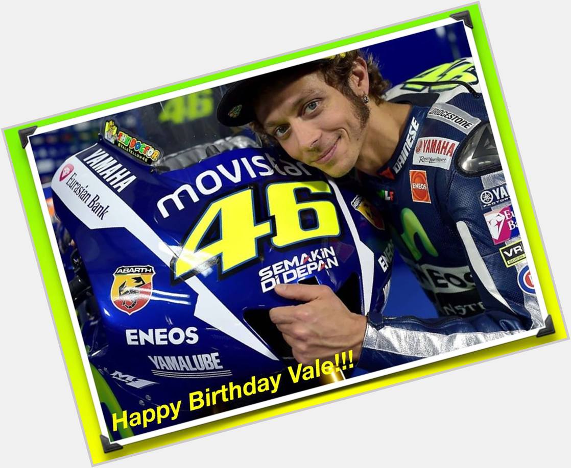 Happy birthday to valentino rossi!  . 