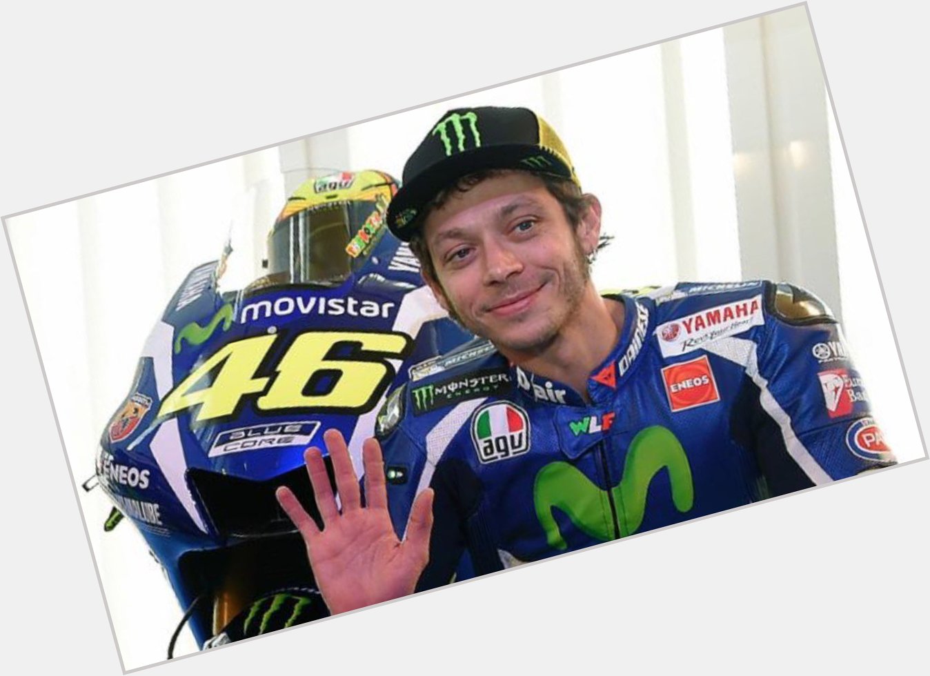  happy birthday Valentino Rossi, he is 38 years of age today. Good luck always... 