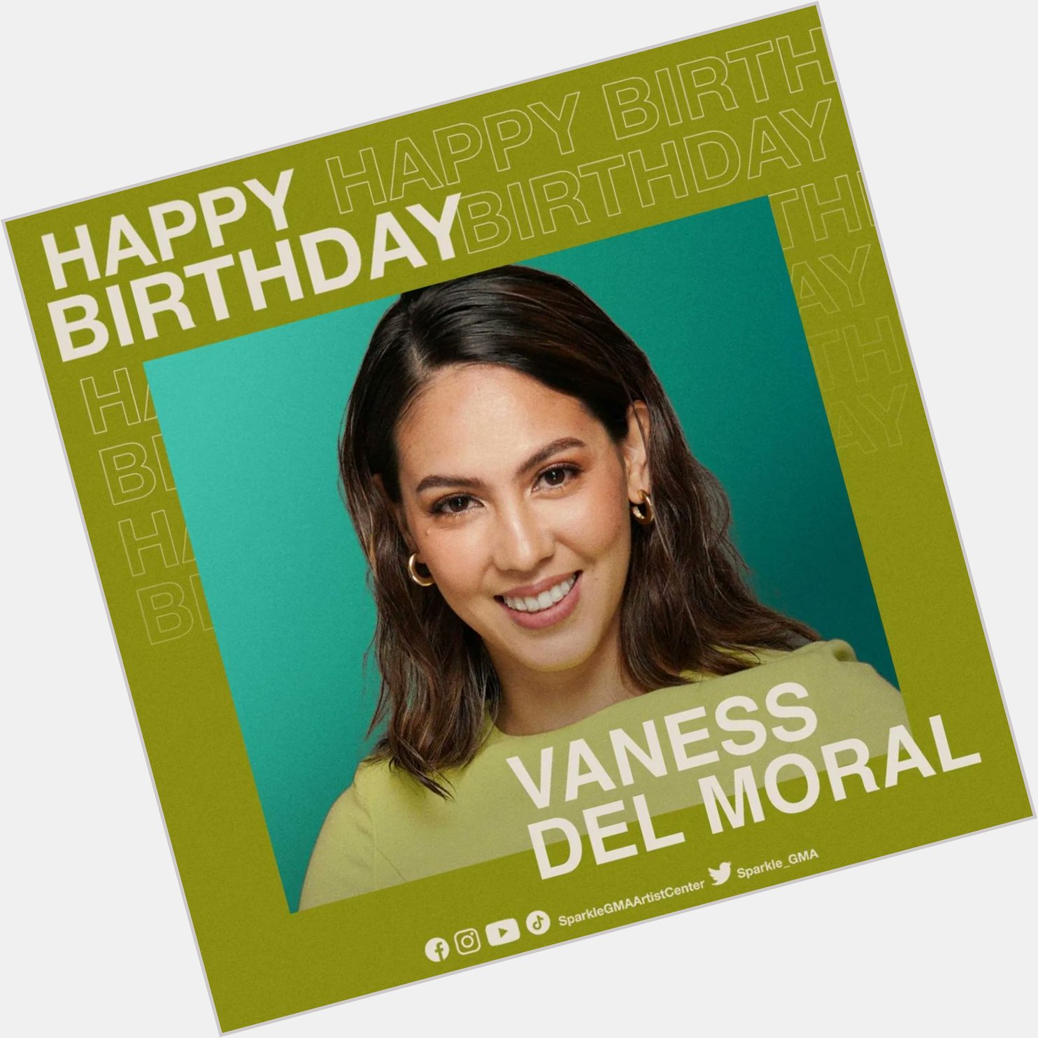 It\s Vaness Del Moral\s special day  Make sure you wish her a \Happy Birthday\ today!     