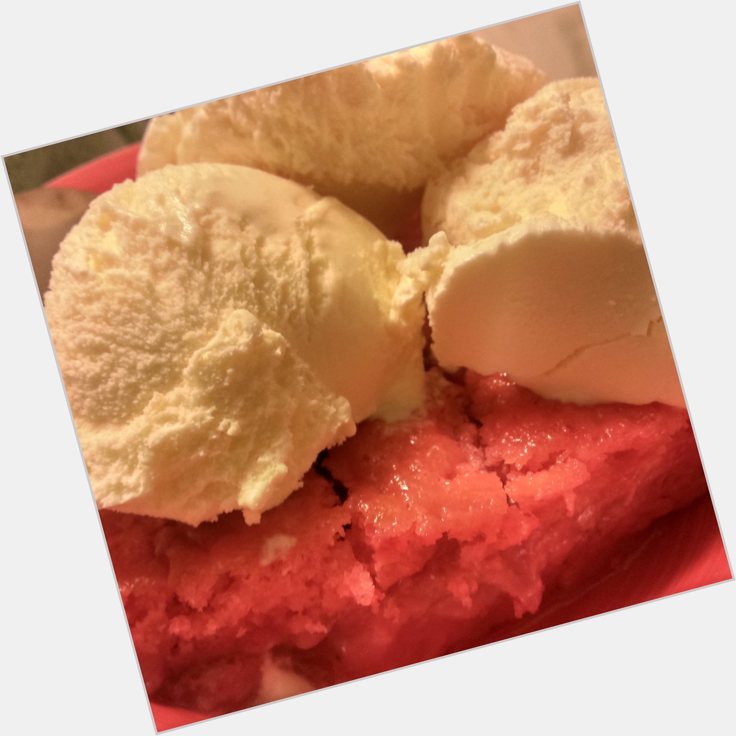 Strawberry Cobbler & Vanilla Ice Cream! Happy Birthday To Me! 