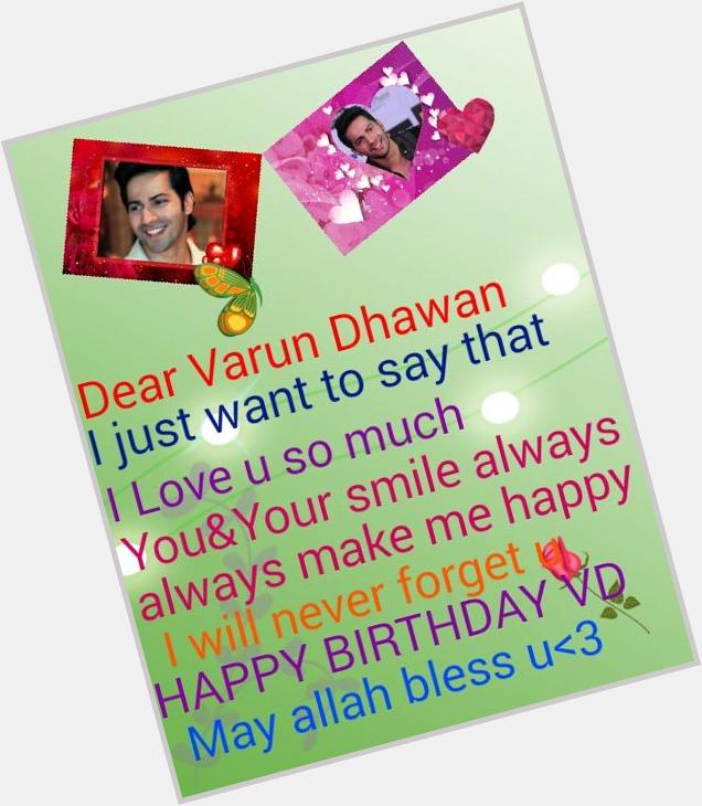  Happy Birthday varun dhawan 