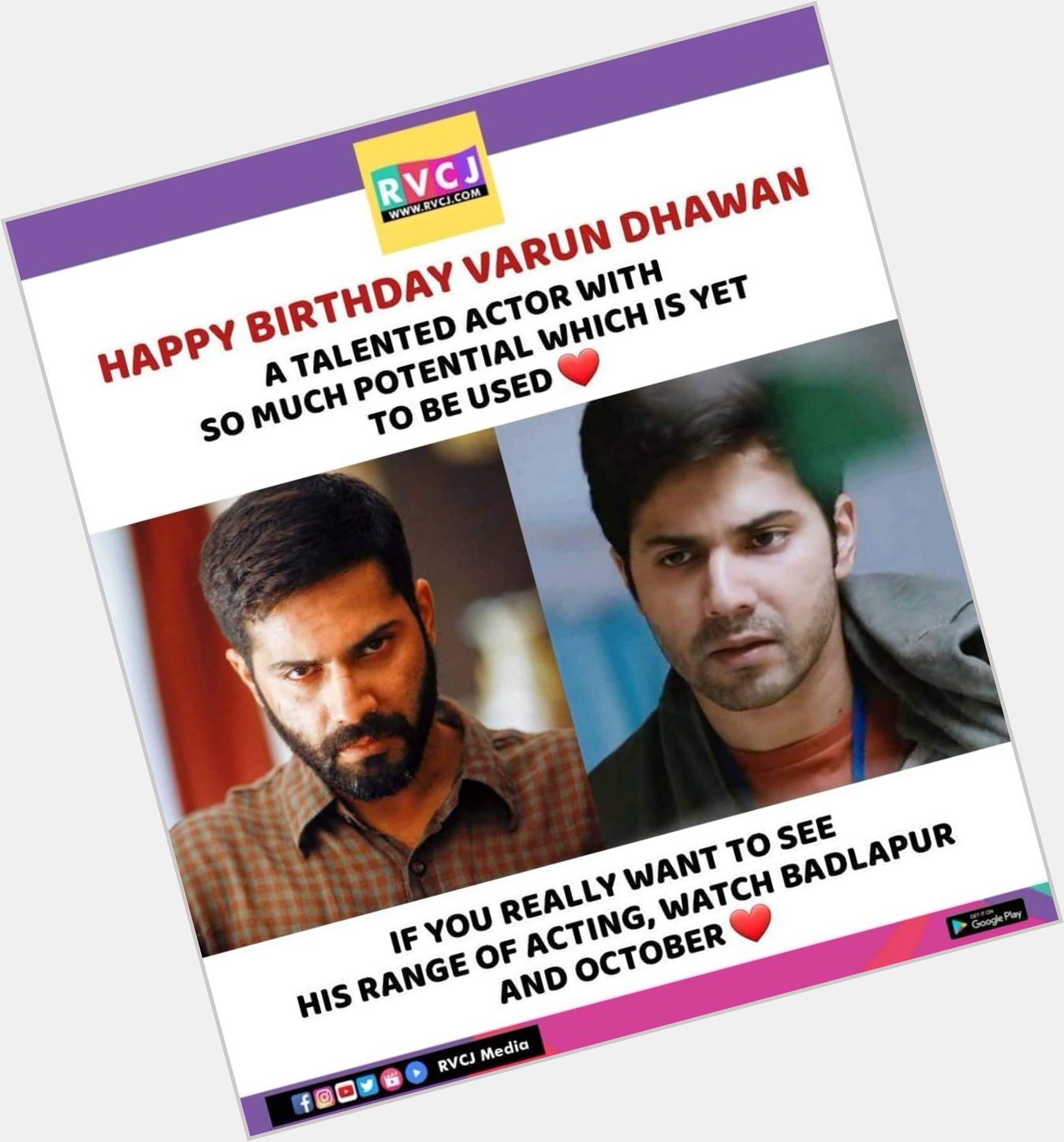 Happy Birthday Varun Dhawan!   