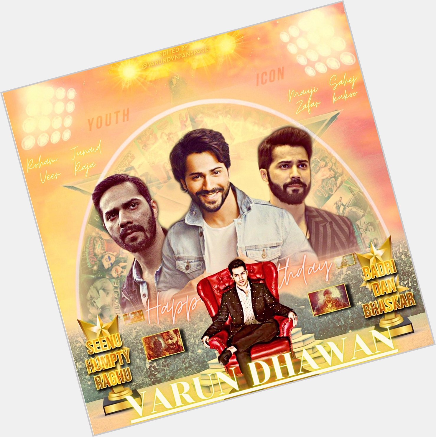 Happy to Launch the CDP of Star Designed by - VARUN DHAWAN BDAY CDP 