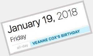 A Very Happy Veanne Cox\s Birthday to you and yours from me and mine 