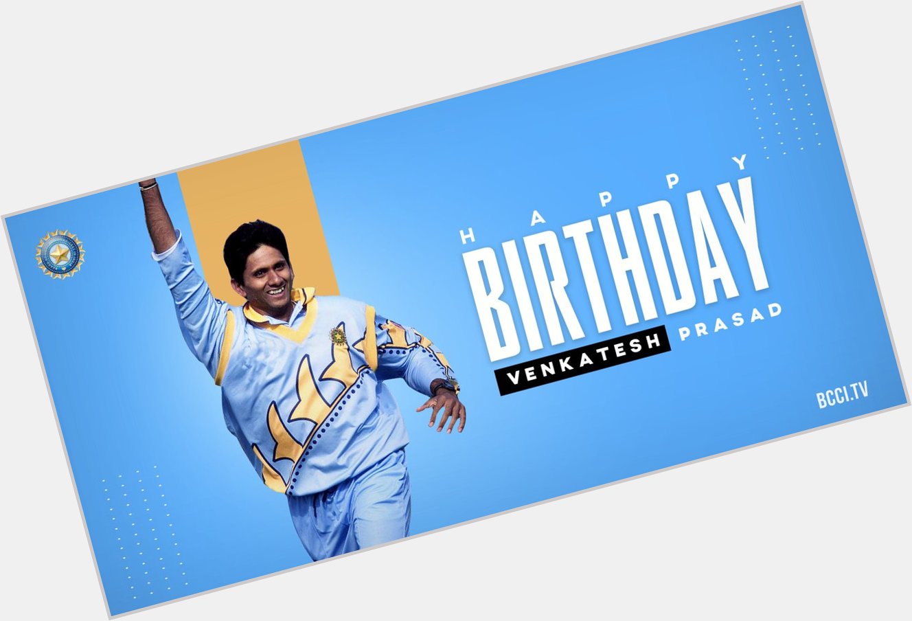 Happy birthday to former bowler Venkatesh Prasad! 