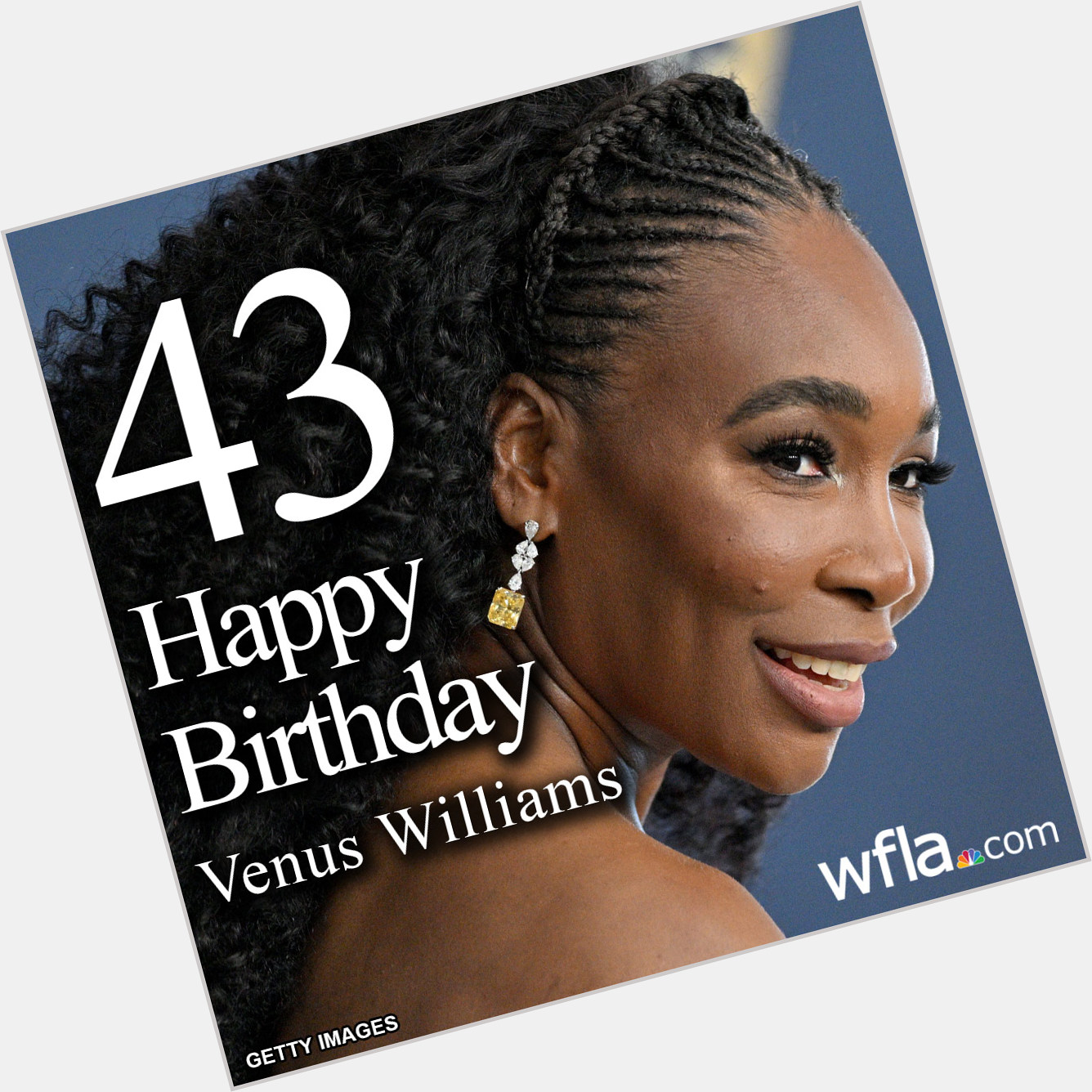 HAPPY BIRTHDAY, VENUS WILLIAMS! The pro tennis player is turning 43 today!   