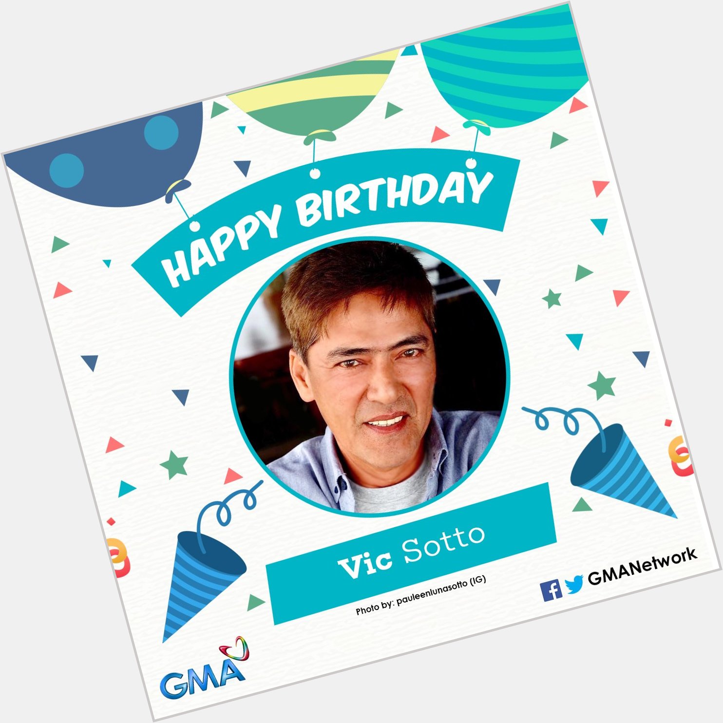 Happy birthday, Bossing Vic Sotto! 

May the joy you bring us everyday return to you tenfold! 