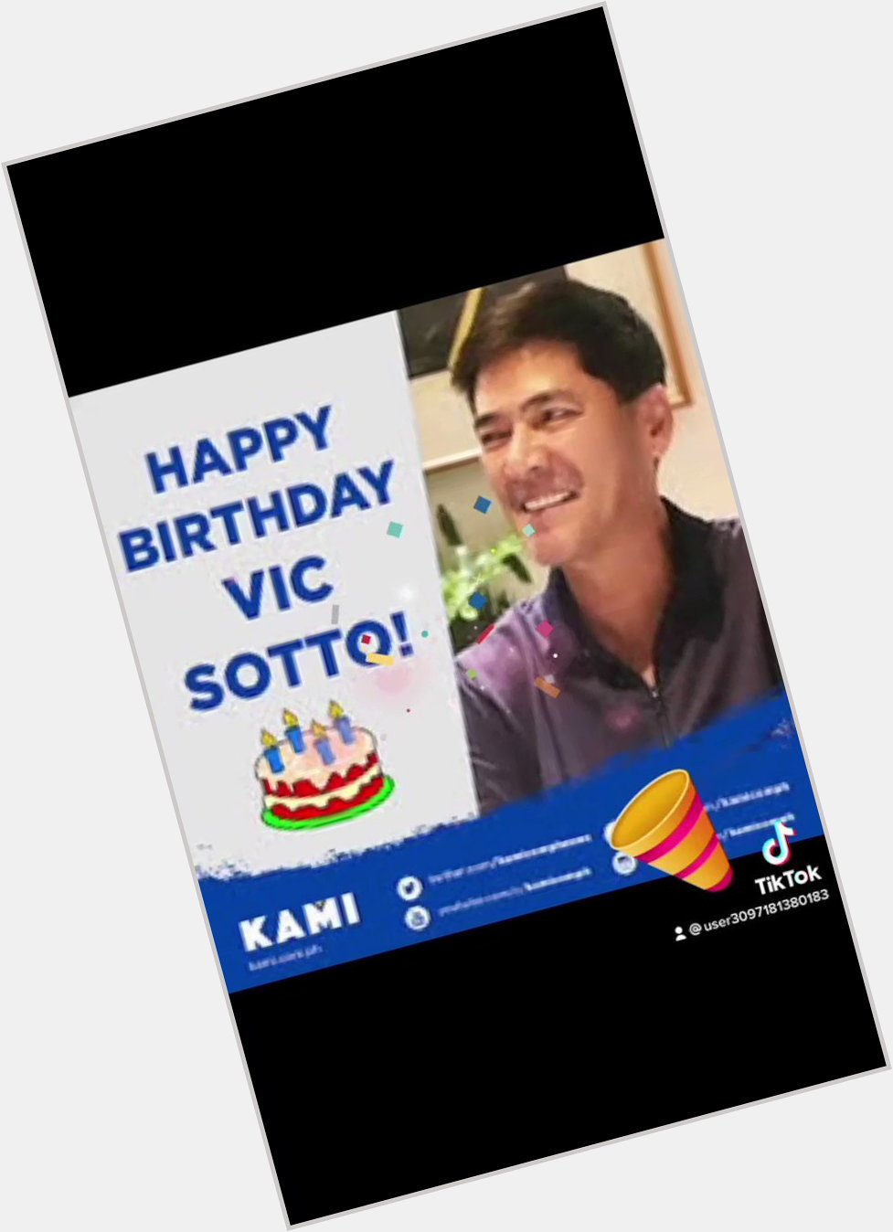 Happy birthday to bossing  Vic  Sotto  