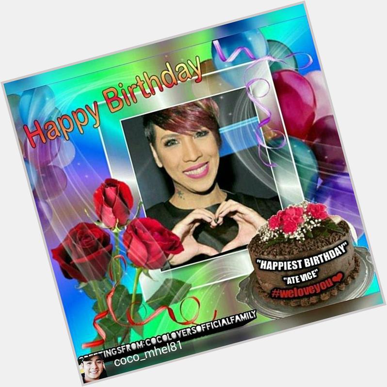 HAPPY BIRTHDAY VICE GANDA !!!
FROM FAMILY...GOD BLESS YOU...WE LOVE YOU  