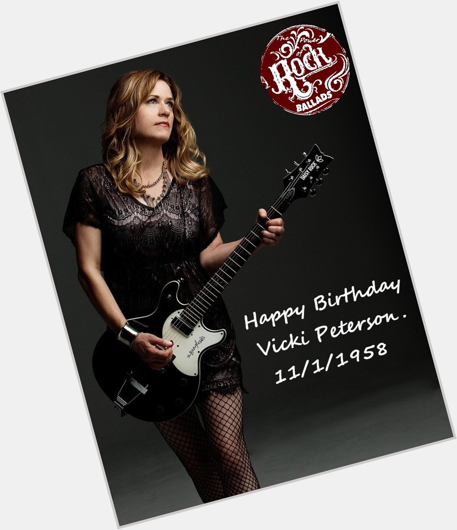 Happy birthday Vicki peterson.. Founding member of \The Bangles\ .. Great band. 