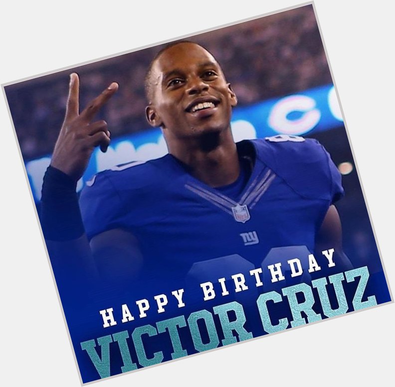 11/11- Happy 29th Birthday Victor Cruz. In June 2013, Cruz signed a five-yea....  