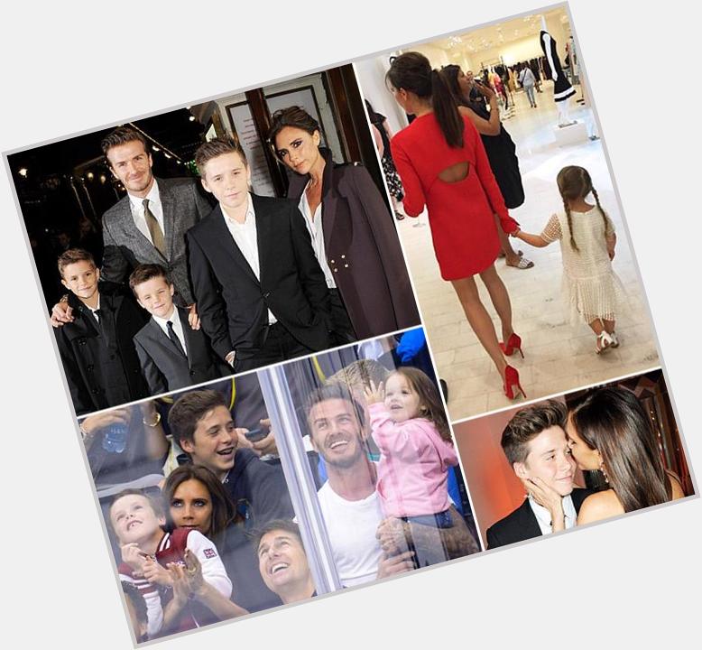 Happy 41st bday to Victoria Beckham, who has the cutest family ever!  