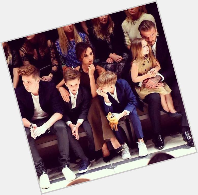 This family. Happy Birthday, Victoria Beckham. \"I can\t concentrate in flats.\" 
