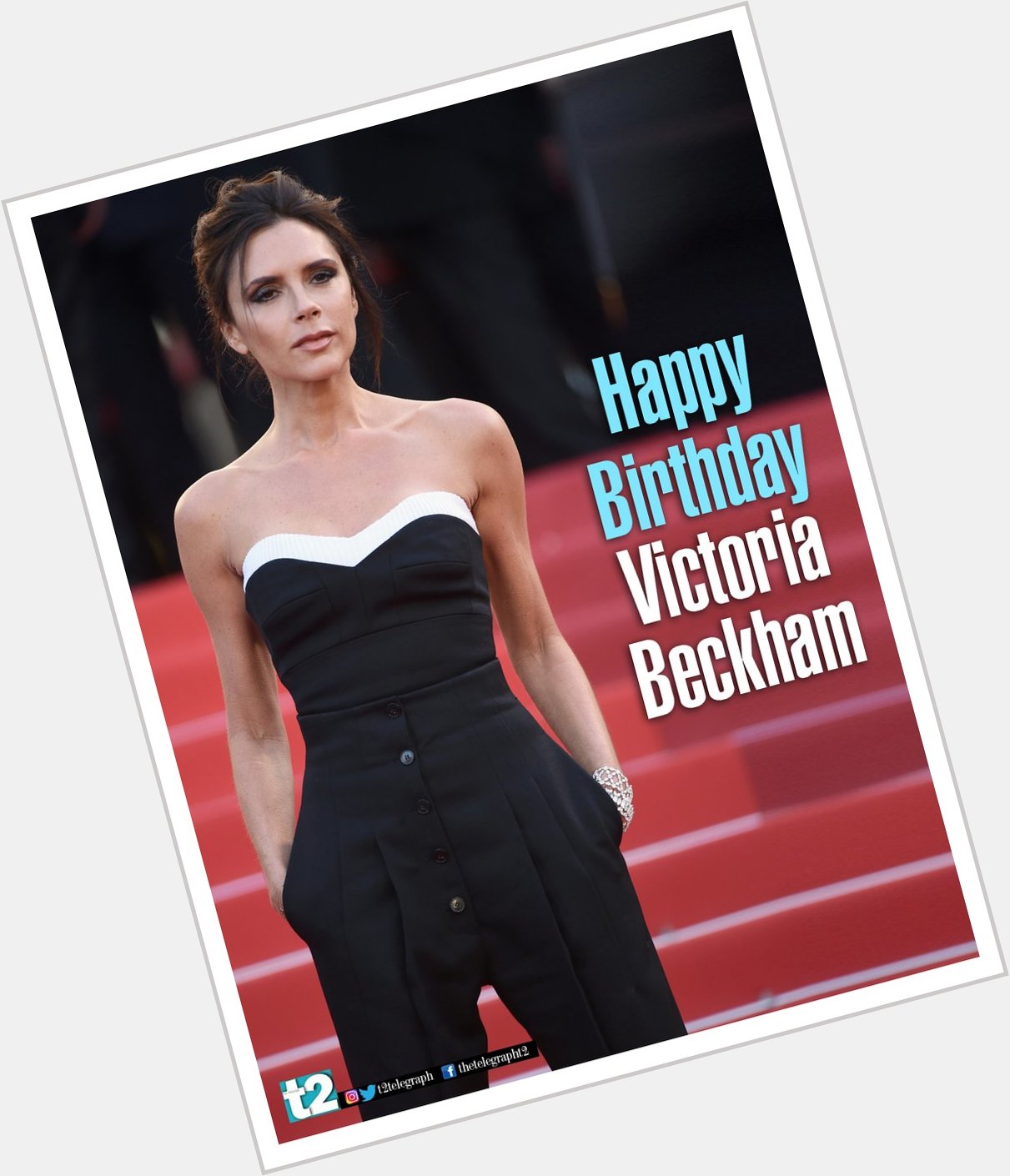 Former Spice Girl. Glam style diva. One half of a super couple. Happy birthday Victoria Beckham. 