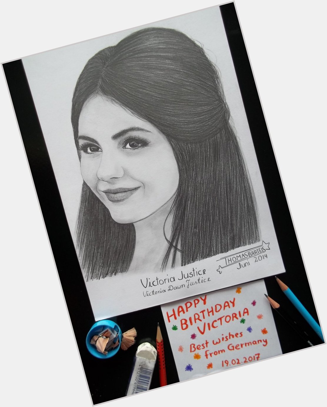   Happy Birthday Victoria Justice !!   Best wishes from Germany!!   