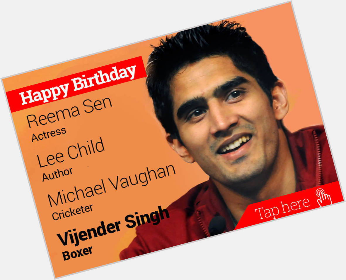  newsflicks: Happy Birthday Reema Sen, Lee Child, Michael Vaughan, Vijender Singh 