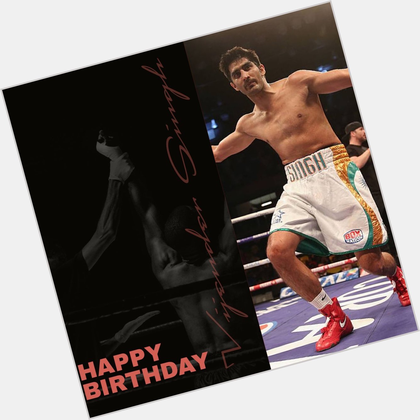 Happy birthday to the pro-boxer Vijender Singh! 