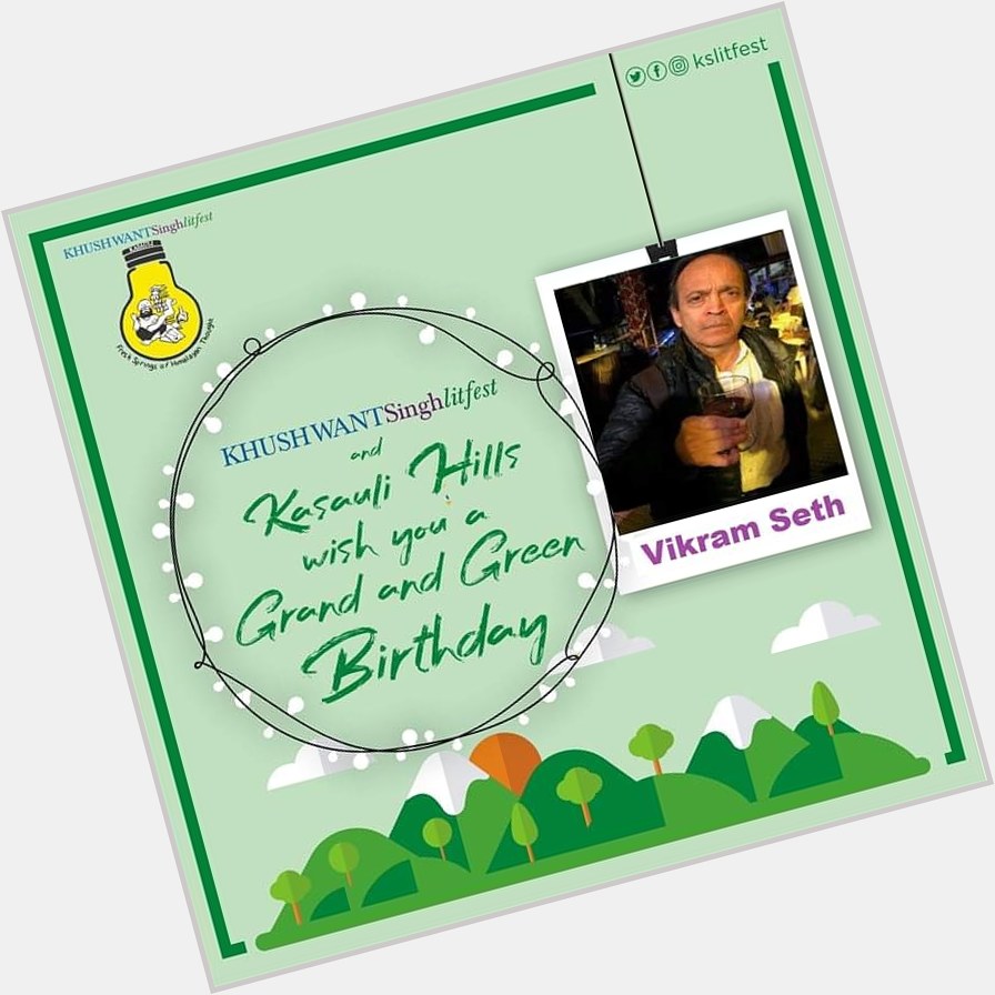 Lets wish very Happy 68th Birthday to \"A Suitable Boy\" Vikram Seth  