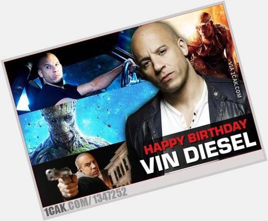 Happy Birthday Vin Diesel! Wish him all the best, I always love his acting :) 