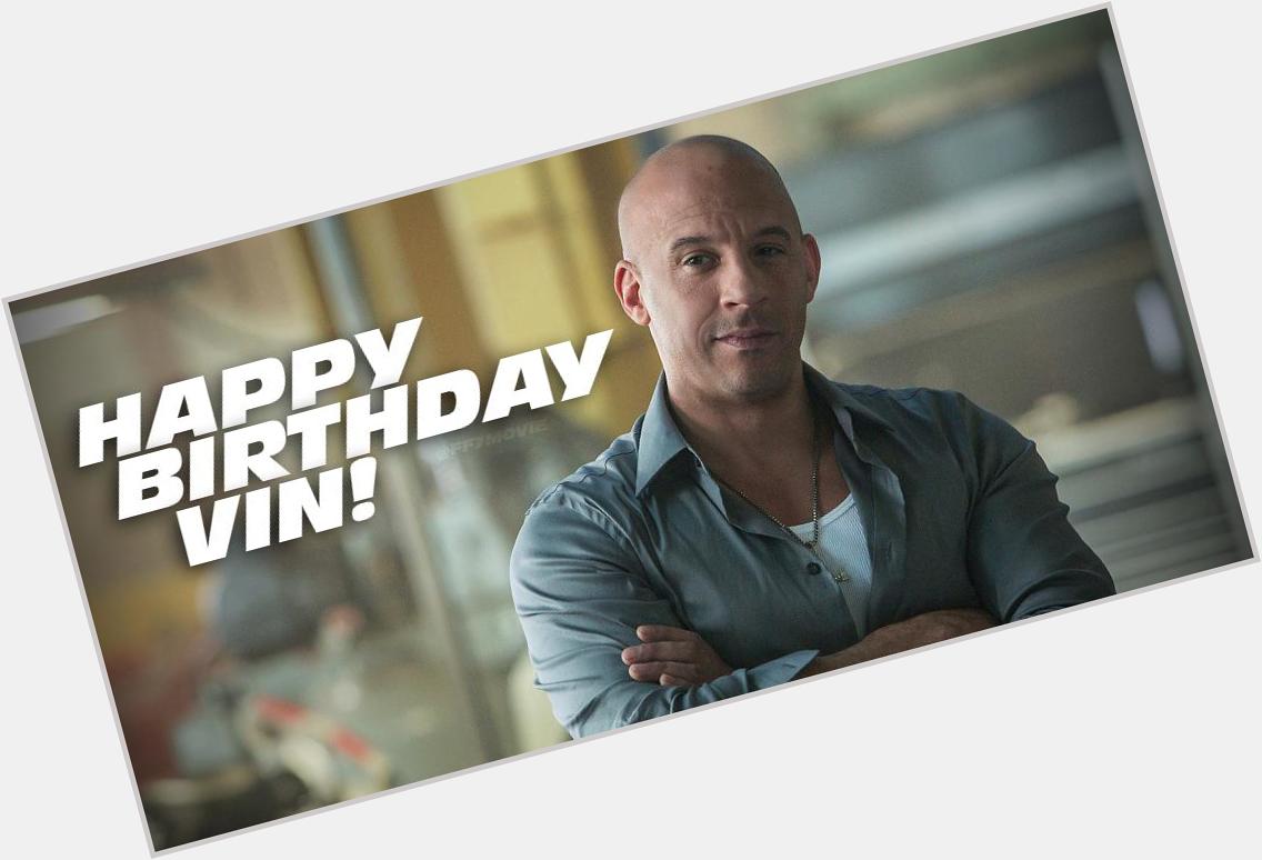 Happy Birthday Vin Diesel. Birthday On EID... Awasome 