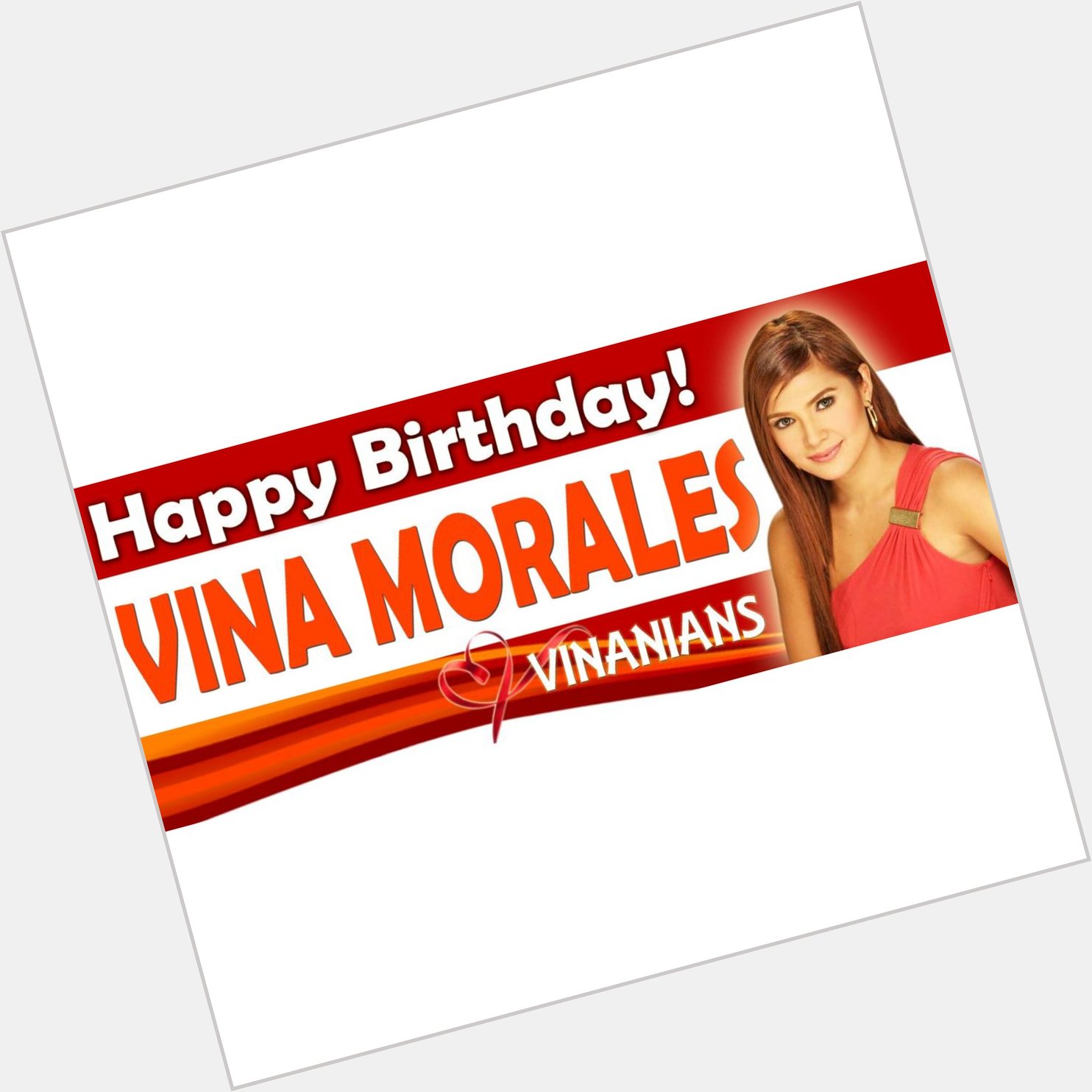 Happy Birthday to our LOVE Vina Morales.. Wishing you health, wealth and happiness. We LOVE you V I N A..  VINA 