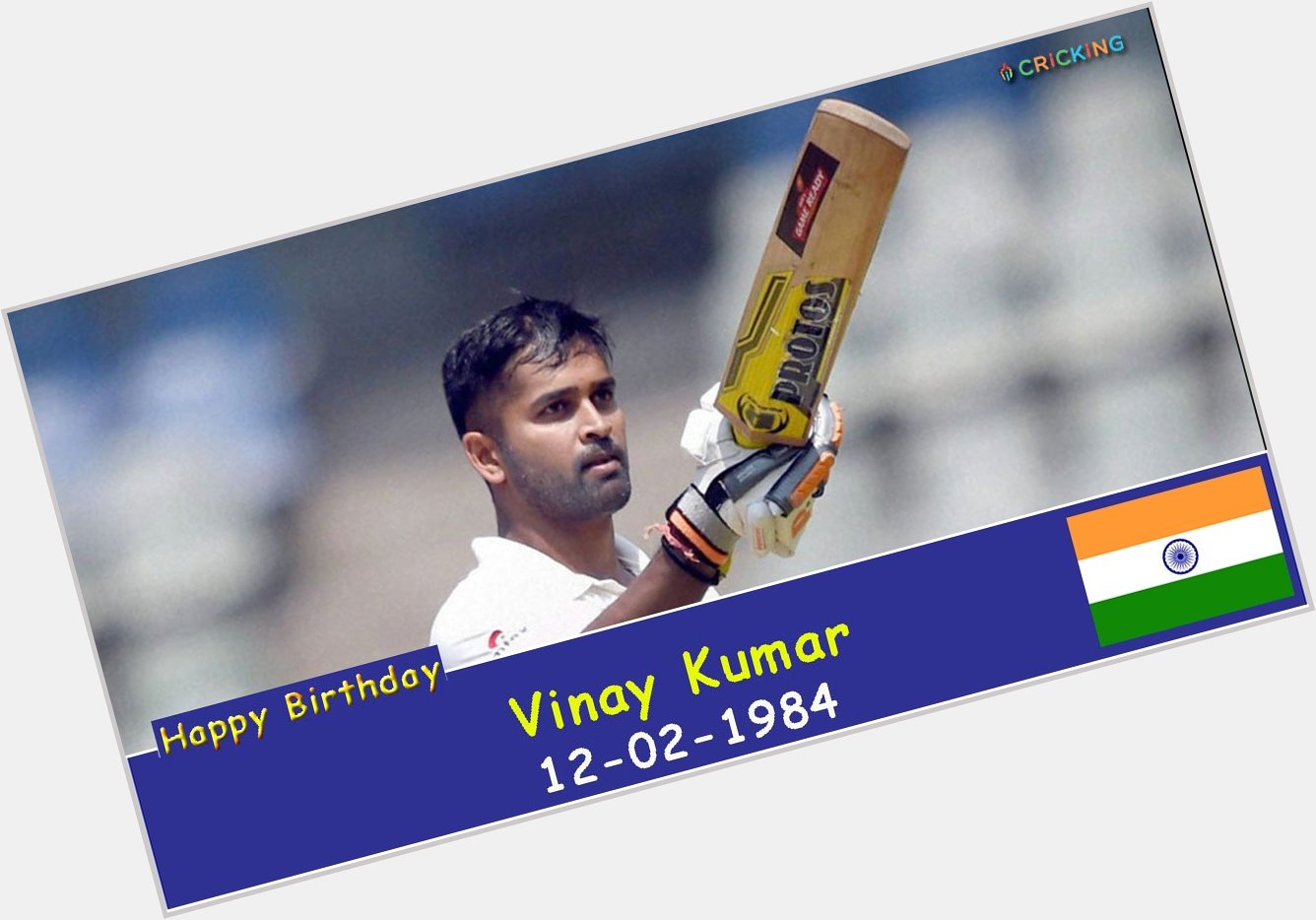 Happy Birthday Vinay Kumar. The Indian cricketer turns 33 today. 