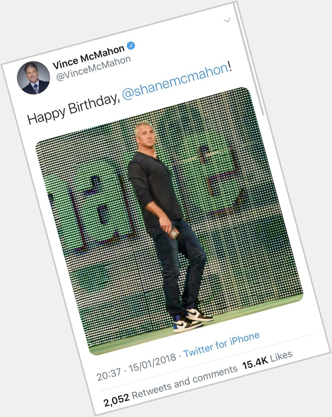  Happy Birthday Vince McMahon 