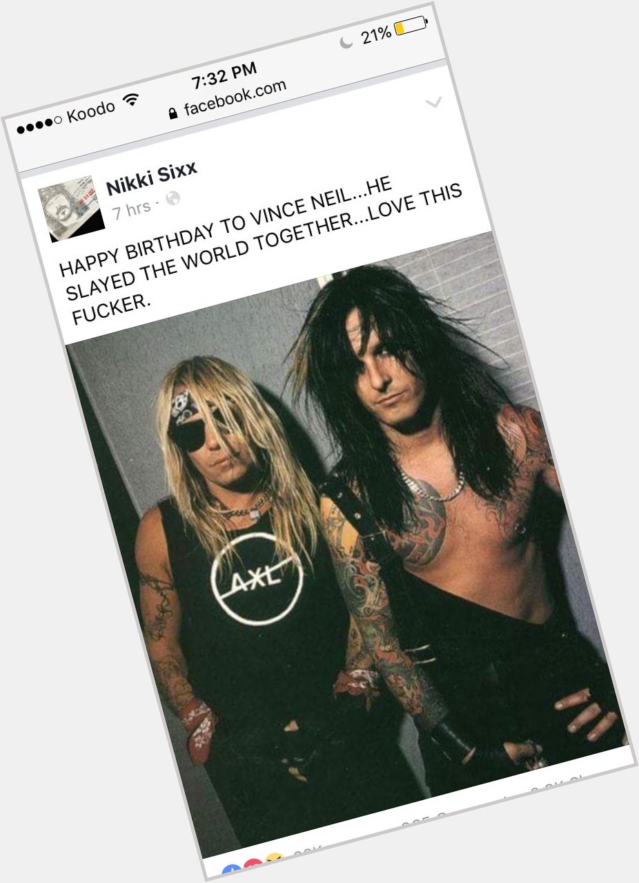 Happy birthday to one of my favourite front-men of rock n roll, Mötley Crüe\s very own Vince Neil 