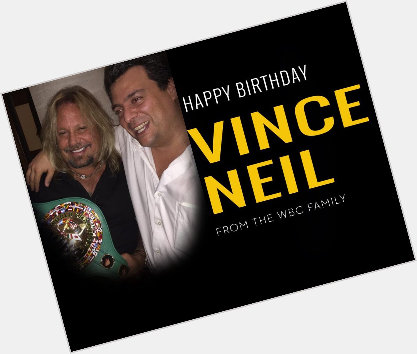 . happy birthday to my good friend Vince Neil ! 