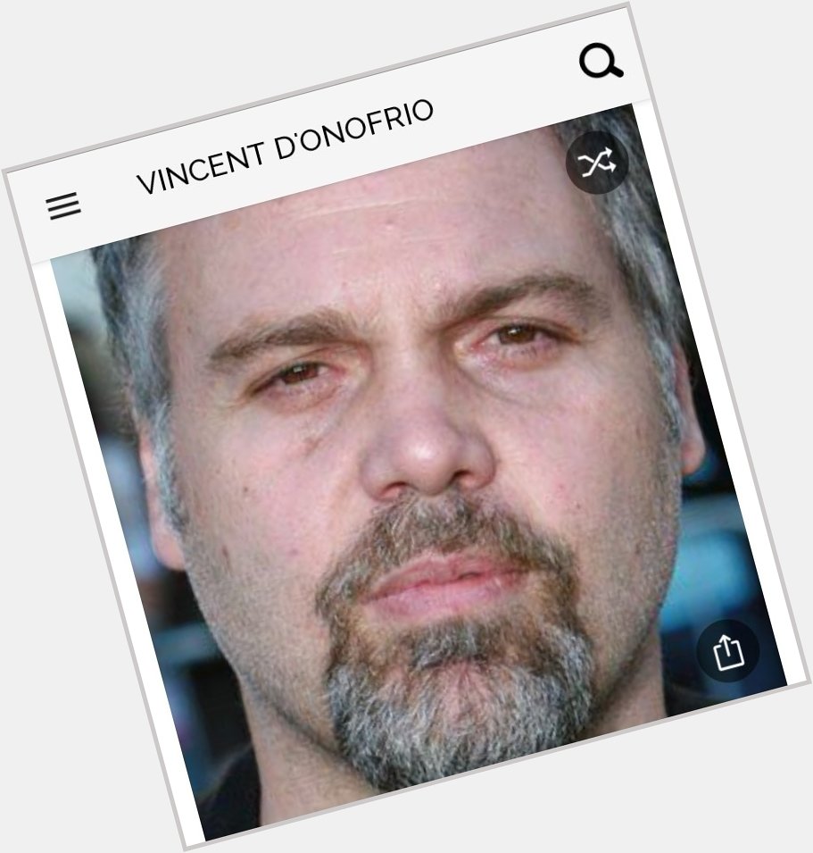 Happy birthday to this great actor.  Happy birthday to Vincent D\Onofrio 