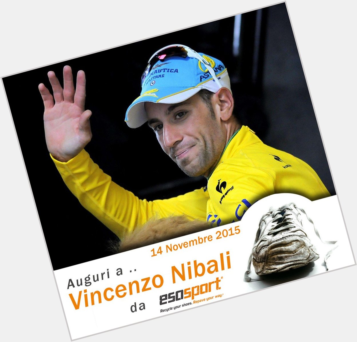 Auguri da a per il suo compleanno! Happy birthday Vincenzo Nibali! 