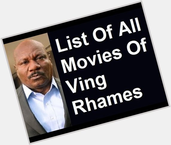 May 12:Happy 60th birthday to actor,Ving Rhames (\"Pulp Fiction\") 