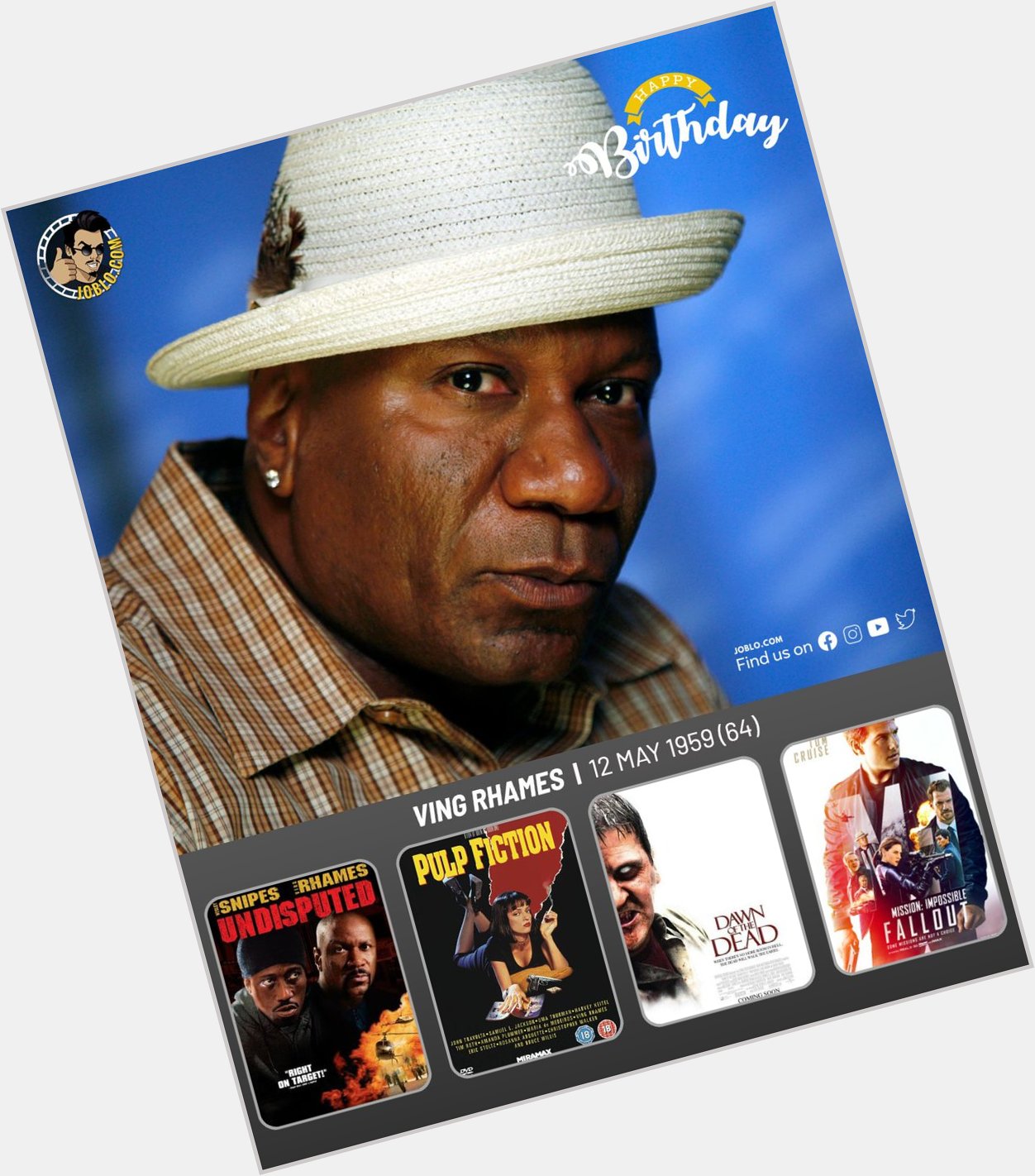 Happy birthday to Ving Rhames, who turns 64 today!    
