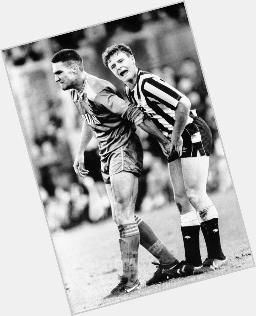 Happy Birthday to Vinnie Jones.
Two fine footballers below...for different reasons. Both had great qualities. 