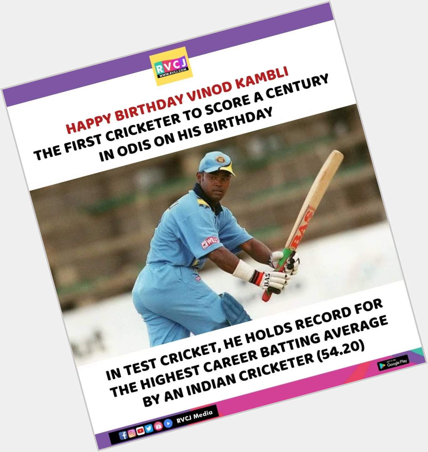 Happy Birthday Vinod Kambli!  