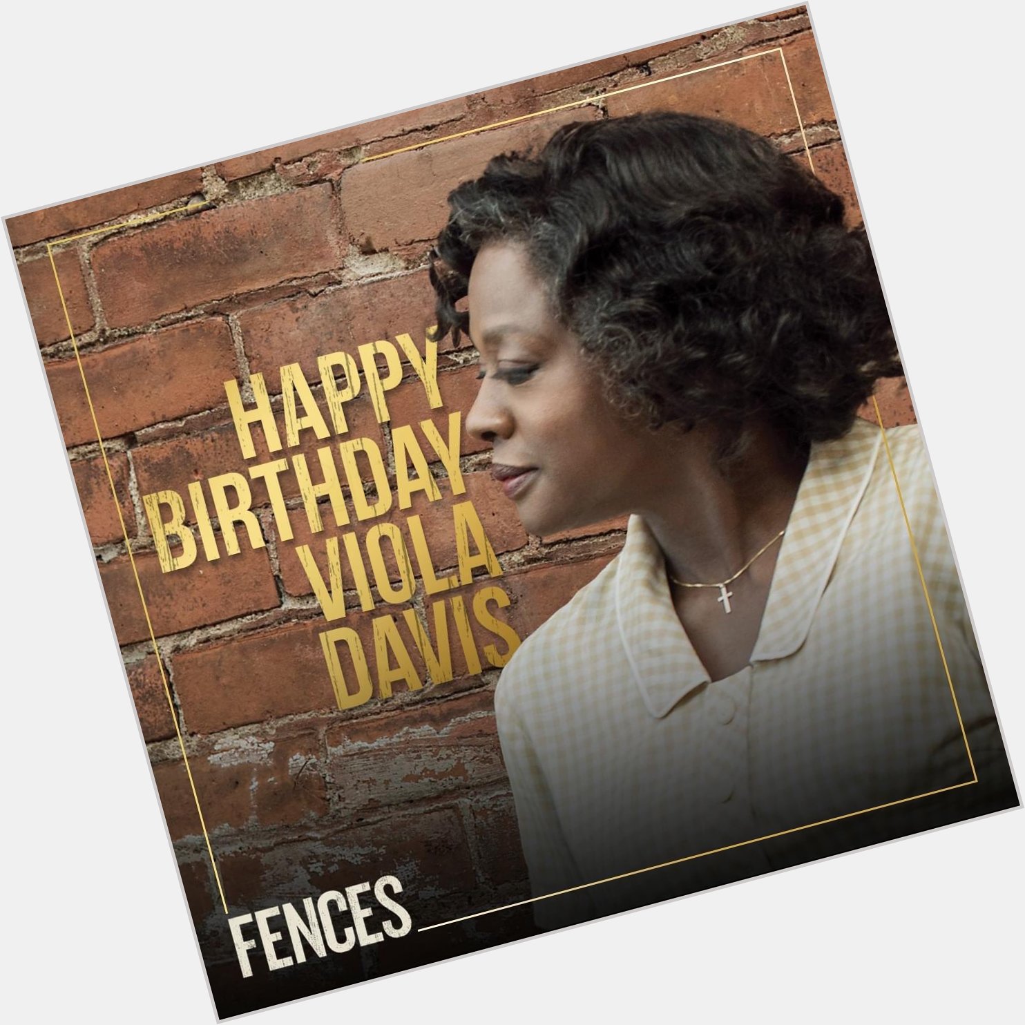 Wishing a Happy Birthday to the incredibly talented Viola Davis. 