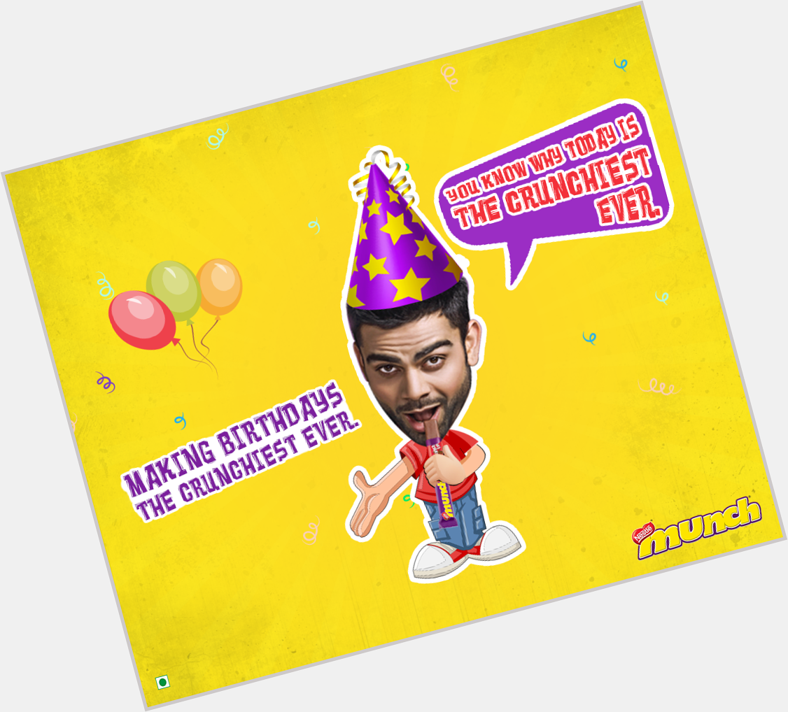  Happy Birthday Virat Kohli. 
And yes, today is the day, indeed! 