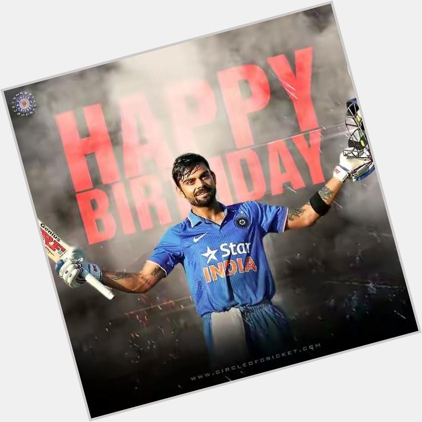 Here\s wishing Virat Kohli a very Happy Birthday. We wish you loads of runs and victories in the year ahead... 
