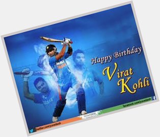 Happy birthday virat kohli    