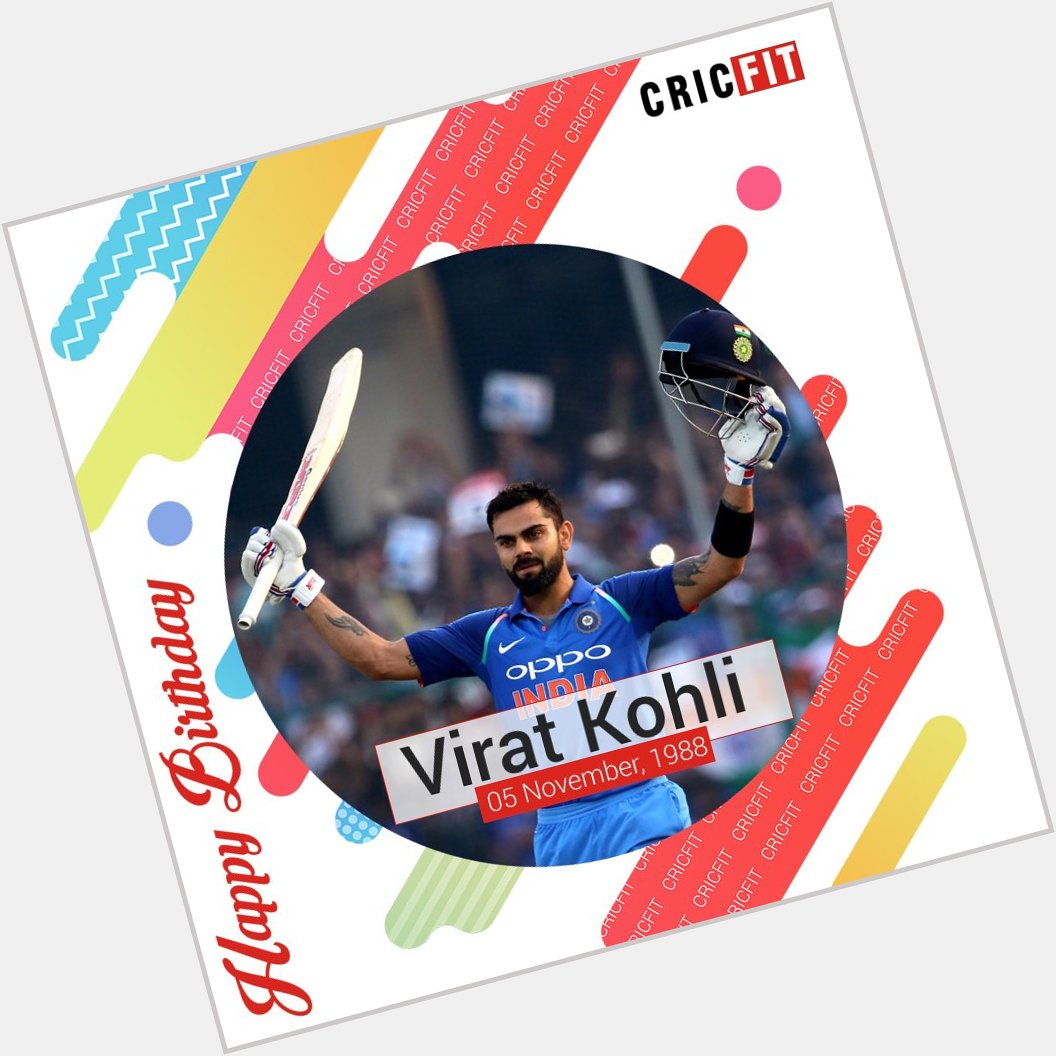 Cricfit Wishes Team India captain Virat Kohli a Very Happy Birthday!  