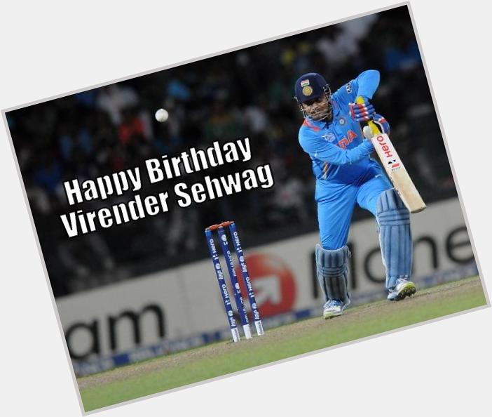 " The Nawab of Najafgarh turns 36. Happy birthday, Virender Sehwag!  finally age catches up with waist:)