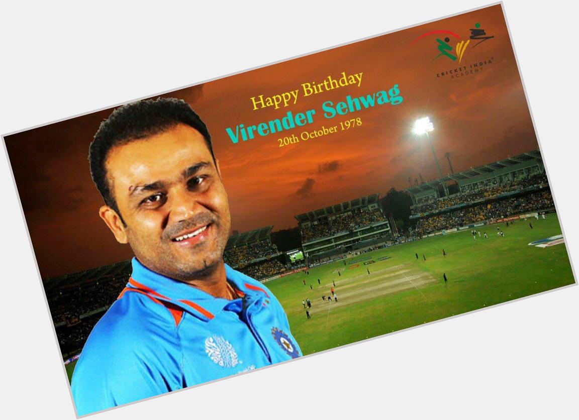 Wishing Virender Sehwag a very Happy Birthday & all success in his retired life. 